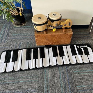 keyboard and drums